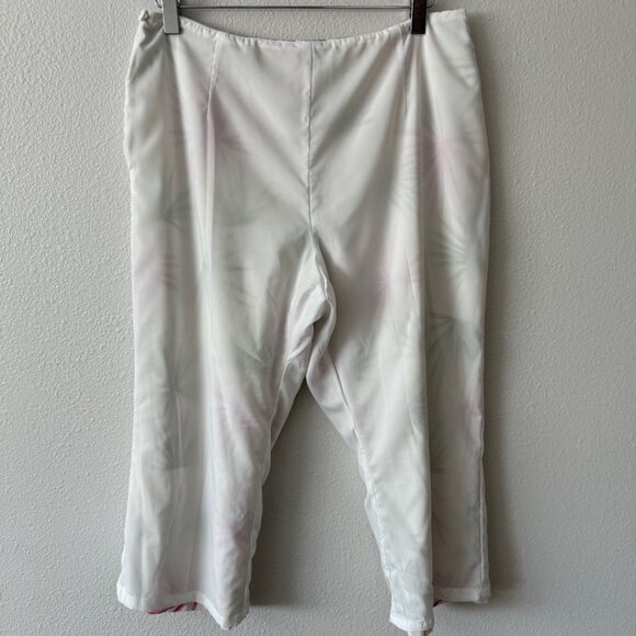 Talbots Petites Stretch Tropical Silk Blend Capri Pant Size 12 - Picture 6 of 9